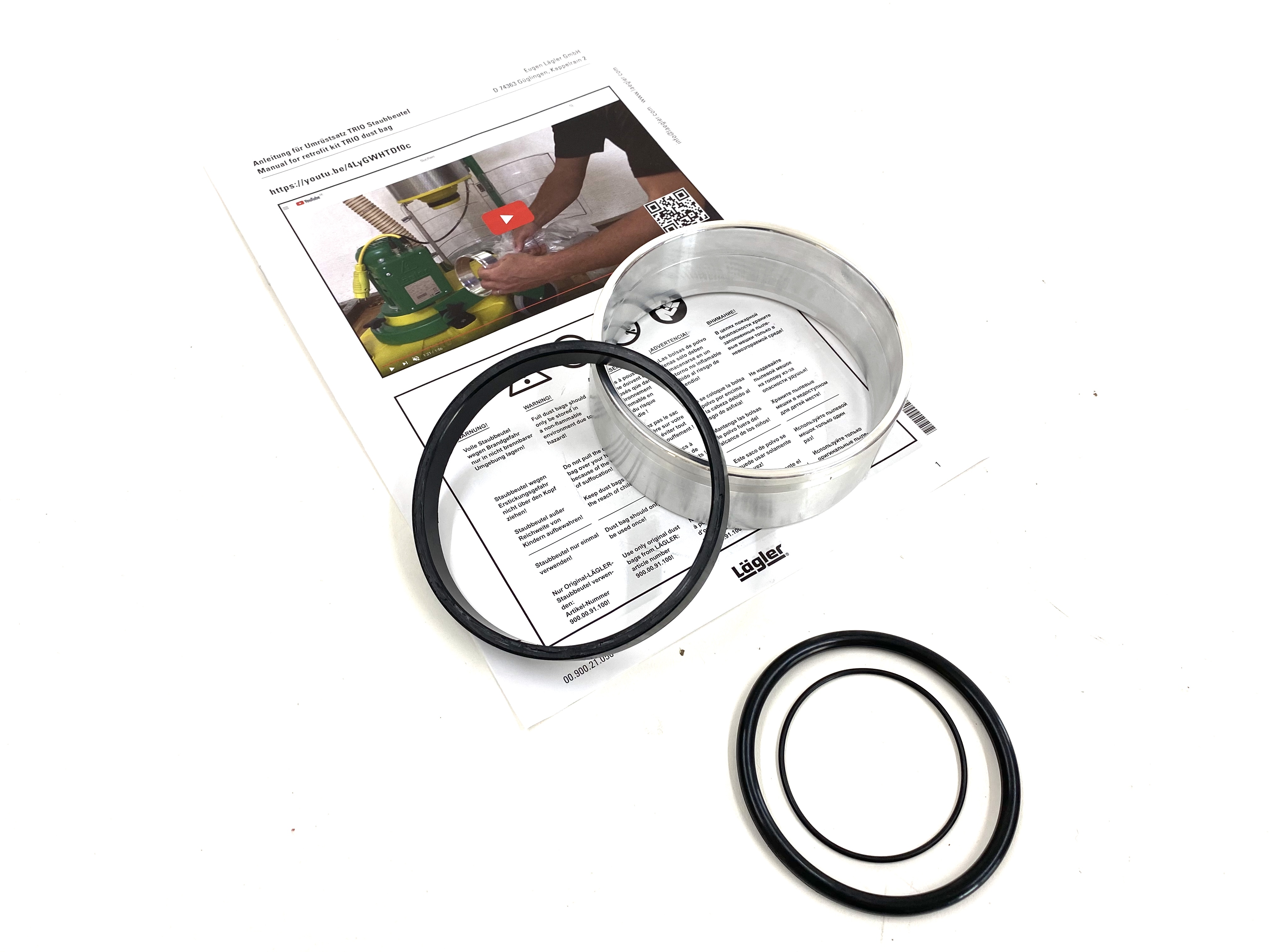 LAGLER Trio stofzak modificatieset